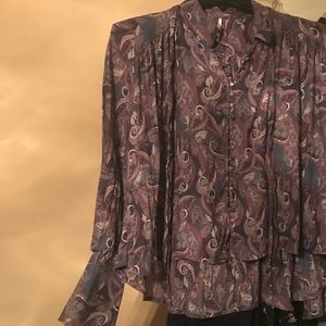 💜Free People Boho top size xs